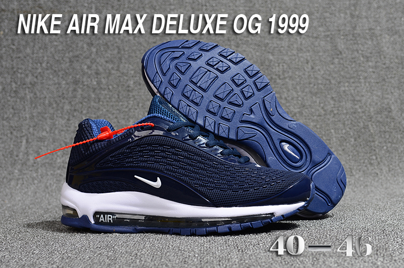 Nike Air Max Deluxe OG 1999 Sea Blue White Shoes - Click Image to Close
